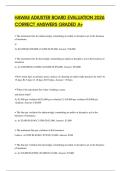 HAWAII ADJUSTER BOARD EVALUATION 2026 CORRECT ANSWERS GRADED A&plus;