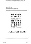 Test Bank & Study Guide&colon; Human Sexuality&comma; A Contemporary Introduction &lpar;Pukall&rpar; &ndash; Complete Chapters with Answers latest 2026