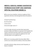 MEDICAL SURGICAL NURSING IGNATAVICIUS WORKMAN EXAM SCRIPT 2026 QUESTIONS WITH FULL SOLUTIONS GRADED A&plus;