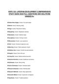HDFS 1351 LIFESPAN DEVELOPMENT COMPREHENSIVE STUDY GUIDE 2026 FULL QUESTIONS AND SOLUTIONS GRADED A&plus;