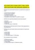 HESI OBSTETRICS EXAM SCRIPT FINAL PAPER 2026 QUESTIONS AND ANSWERS GRADED A&plus;
