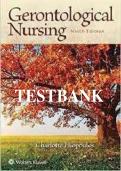 Complete Test Bank&colon; Gerontological Nursing&comma; 9th Edition &lpar;Eliopoulos&rpar; &ndash; All Chapters with Answers & Rationales latest 2026 updated