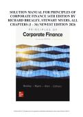 Solution manual for principles of corporate finance 14th edition by richard Brealey&comma; stewart myers&comma; franklin allen