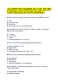 HESI OBSTETRICS PRACTICE SOLUTION SET 2026 QUESTIONS WITH ANSWERS GRADED A&plus;