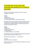 HESI OBSTETRICS STUDY SHEET 2026 QUESTIONS AND ANSWERS WITH COMPLETE SOLUTIONS