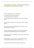 BYU MARKETING 201 EXAM 1 &vert; QUESTIONS AND ANSWERS &vert; 2026 UPDATE &vert; WITH COMPLETE SOLUTION&period;