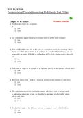 Fundamentals of Financial Accounting 8th Edition Phillips Test Bank &lpar;Complete&comma; with Answers & Rationales&rpar;
