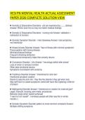HESI PN MENTAL HEALTH ACTUAL ASSESSMENT PAPER 2026 COMPLETE SOLUTION VIEW