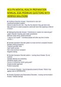 HESI PN MENTAL HEALTH PREPARATION MANUAL 2026 PREMIUM QUESTIONS WITH VERIFIED SOLUTIONS