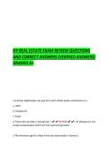 NY REAL ESTATE EXAM REVIEW QUESTIONS  AND CORRECT ANSWERS &lpar;VERIFIED ANSWERS&rpar;  GRADED A&plus; 