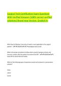 Surgical Tech Certification Exam Questions  With Verified Answers &lpar;100&percnt; correct verified  solutions&rpar; Brand new Version&period; Graded A&plus; 