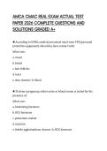 AMCA CMAC REAL EXAM ACTUAL TEST PAPER 2026 COMPLETE QUESTIONS AND SOLUTIONS GRADED A&plus;