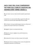 AMCA CMAC REAL EXAM COMPREHENSIVE TEST PAPER 2026 COMPLETE QUESTIONS AND ANSWERS EXPERT VERIFIED GRADED A&plus;
