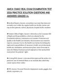 AMCA CMAC REAL EXAM EXAMINATION TEST 2026 PRACTICE SOLUTION QUESTIONS AND ANSWERS GRADED A&plus;
