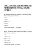 AMCA CMAC REAL EXAM FINAL PAPER 2026 TESTED QUESTIONS WITH FULL SOLUTION GRADED A&plus;