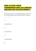MGMT 402 EXAM 1 FRICKE COMPREHENSIVE SCRIPT 2026 COMPLETE QUESTIONS AND SOLUTIONS GRADED A&plus;