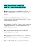 HIEU 201 UPDATED SCRIPT 2026 PRACTICE SOLUTIONS GRADED A&plus;