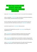 NR 302 final review EXAM LATEST 2026-27 QUESTIONS AND VERIFIED ANSWERS&period;