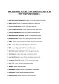 HIMT 1100 FINAL FINAL TEST 2026 QUESTIONS WITH CORRECT ANSWERS GRADED A&plus;