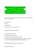NR302 Exam 1 Questions and Answers NR 302 Exam 1 Latest Chamberlain College of Nursing 100- Correct Q & A&period;