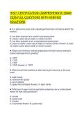 HISET CERTIFICATION FINAL EXAM SCRIPT 2026 COMPLETE QUESTIONS AND CORRECT ANSWERS