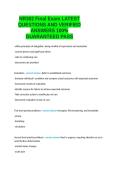 NR302 Final Exam LATEST QUESTIONS AND VERIFIED ANSWERS 100- GUARANTEED PASS&period;