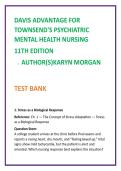 Psychiatric Nursing Test Bank 2026 &vert; Townsend MCQs &vert; NCLEX Mental Health Nursing Study Guide &vert; Clinical Judgment Questions