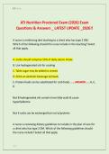 ATI Nutrition Proctored Exam &lpar;2026&rpar; Exam  Questions & Answers &lowbar; LATEST UPDATE &lowbar;2026&excl;&excl;
