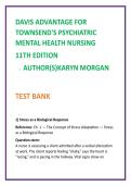 Psychiatric Nursing Test Bank 2026 &vert; Townsend MCQs &plus; Rationales &vert; NCLEX Mental Health Study Guide &vert; Clinical Judgment QBank