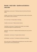 Bennett &ndash; Study Guide &ndash; Questions and Solutions &ndash; 2025&sol;2026