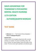 Psychiatric Nursing Test Bank 2026 &vert; Townsend 11th MCQs &vert; NCLEX Mental Health Nursing Study Guide & Clinical Judgment Questions