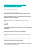 Gerontological Nursing Exam Study Guide Questions with Certified Solutions