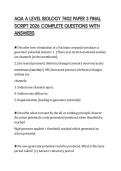 AQA A LEVEL BIOLOGY 7402 PAPER 3 FINAL SCRIPT 2026 COMPLETE QUESTIONS WITH ANSWERS