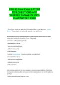 NSG-55 Final Exam LATEST QUESTIONS AND VERIFIED ANSWERS 100- GUARANTEED PASS&period;