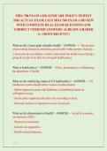 MHA 708 EXAM A HEALTHCARE POLICY NEWEST  2026 ACTUAL EXAM&vert; LSUS MHA 708 EXAM A REVIEW  WITH COMPLETE REAL EXAM QUESTIONS AND  CORRECT VERIFIED ANSWERS&sol; ALREADY GRADED  A&plus; &lpar;MOST RECENT&excl;&excl;&rpar; 