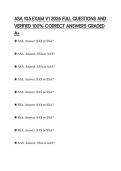 ASA 105 EXAM V1 2026 FULL QUESTIONS AND VERIFIED 100&percnt; CORRECT ANSWERS GRADED A&plus;