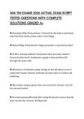 ASA 104 EXAMS 2026 ACTUAL EXAM SCRIPT TESTED QUESTIONS WITH COMPLETE SOLUTIONS GRADED A&plus;