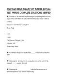 ASA 106 EXAMS 2026 STUDY BUNDLE ACTUAL TEST PAPERS COMPLETE SOLUTIONS VERIFIED