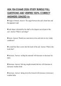 ASA 106 EXAMS 2026 STUDY BUNDLE FULL QUESTIONS AND VERIFIED 100&percnt; CORRECT ANSWERS GRADED A&plus;