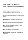 CPFO ACTUAL TEST PAPER 2026 COMPLETE QUESTIONS AND SOLUTIONS