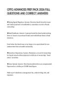 CPFO ADVANCED PREP PACK 2026 FULL QUESTIONS AND CORRECT ANSWERS