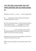 CPO TEST FINAL EXAM SCRIPT 2026 TEST PAPER QUESTIONS AND SOLUTIONS GRADED A&plus;