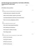 ServSafe Manager Exam&comma; 80 Questions&comma; Food Safety Certification&comma; Comprehensive Practice Guide