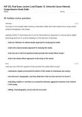 MJF 105&comma; Final Exam&comma; Lecture 2 and Chapter 15&comma; University Course Material&comma; Comprehensive Study Guide