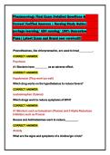 Pharmacology Final Exam Detailed Questions &  Correct Verified Answers &vert; Nursing Study Guide&vert;  portage learning&sol; ABC nursing&sol; 100&percnt; Guarantee  Pass&vert; Latest Exam and Brand new version&excl;&excl;&excl;&excl;