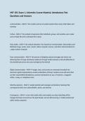MJF 105&comma; Exam 1&comma; University Course Material&comma; Introductory Test Questions and Answers