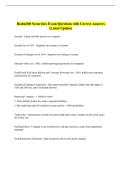 Badm300 Securities Exam Questions with Correct Answers  &lpar;Latest Update&rpar;