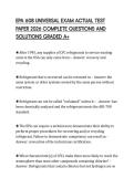 EPA 608 UNIVERSAL EXAM ACTUAL TEST PAPER 2026 COMPLETE QUESTIONS AND SOLUTIONS GRADED A&plus;