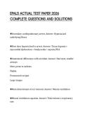 EPALS ACTUAL TEST PAPER 2026 COMPLETE QUESTIONS AND SOLUTIONS
