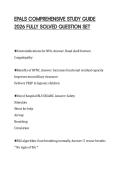 EPALS COMPREHENSIVE STUDY GUIDE 2026 FULLY SOLVED QUESTION SET